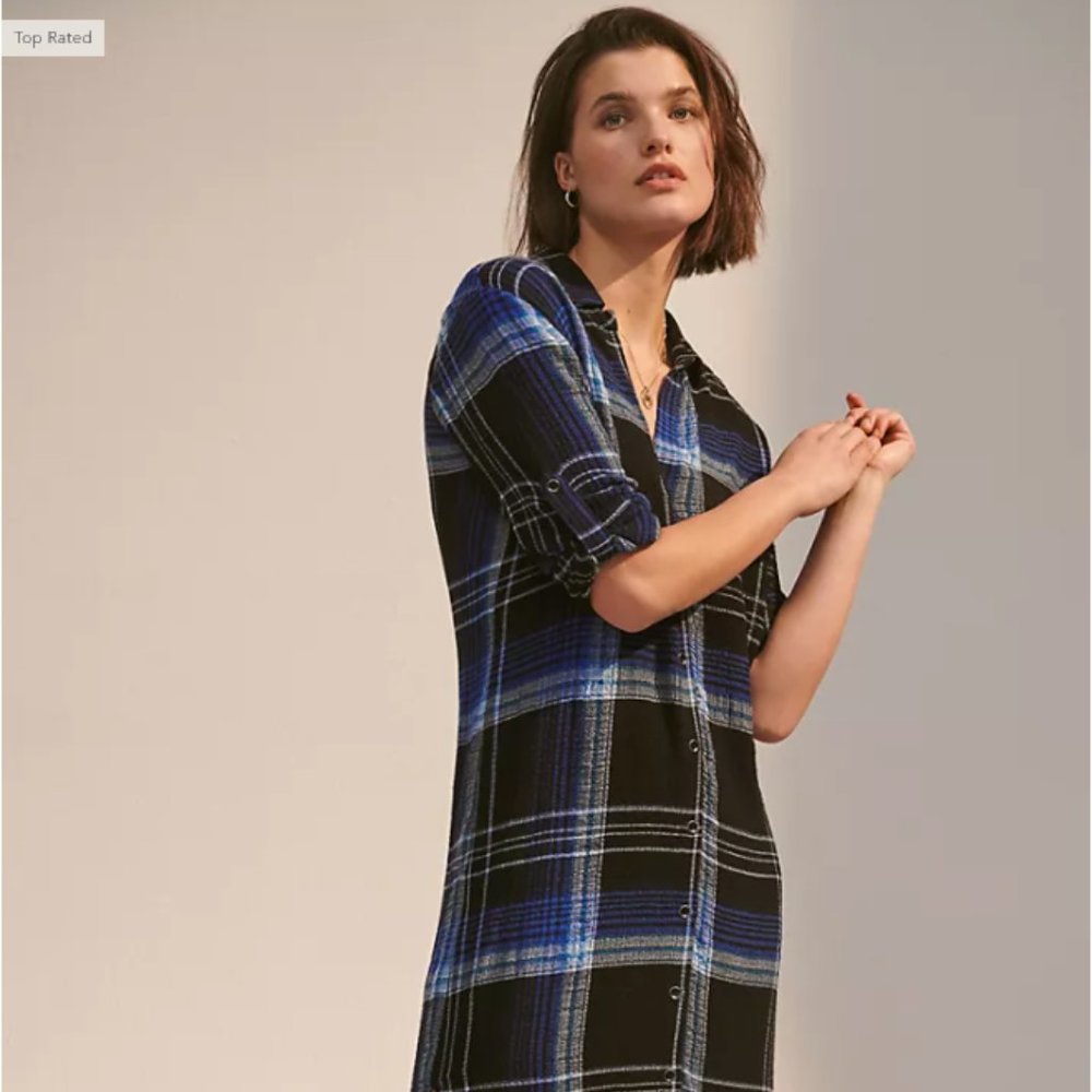 Anthropologie Cloth & Stone Geri Plaid Maxi Dress - Picture 2 of 8